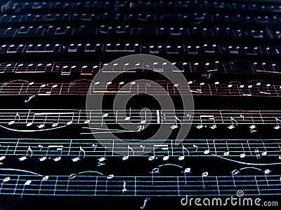 Music notes background Stock Photo