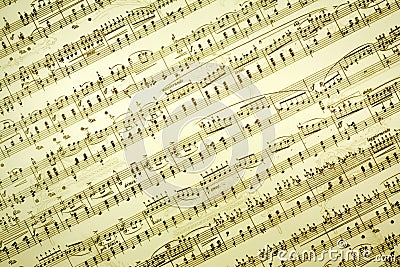 Music notes background Stock Photo