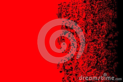 Music notes background Stock Photo