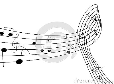 Music Notes Vector Illustration