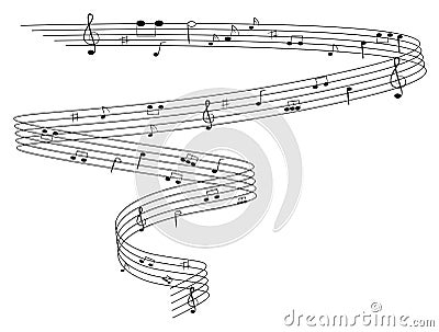 Music Notes Vector Illustration