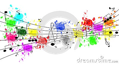 Music Notes Vector Illustration