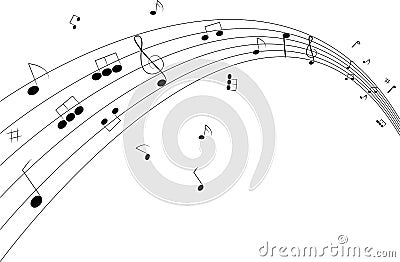 Music Notes Vector Illustration