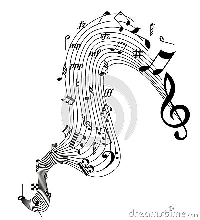 Music Notes Vector Illustration