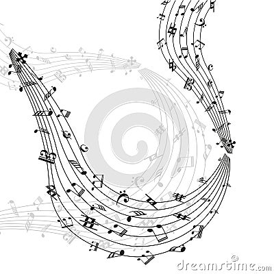 Music Notes Vector Illustration