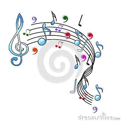 Music notes design Stock Photo