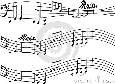 Music notes Vector Illustration