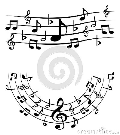 Music notes Vector Illustration