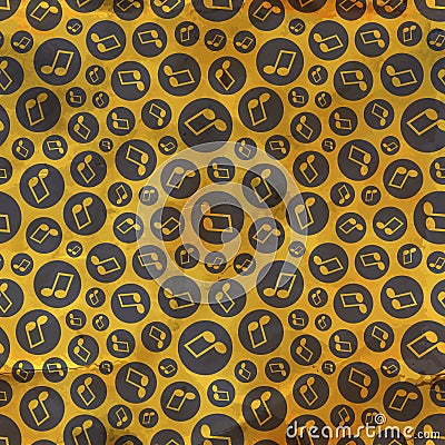 Music notes. Seamless pattern. Vector Illustration