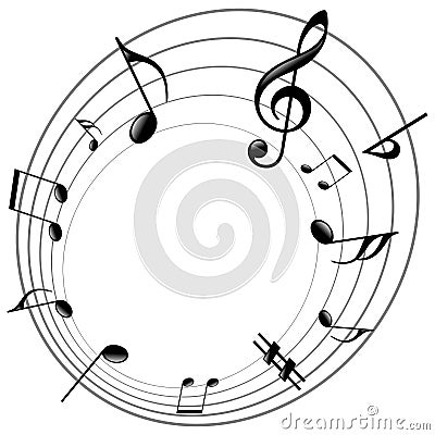 Music notes Vector Illustration