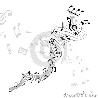 Music Notes Vector Illustration