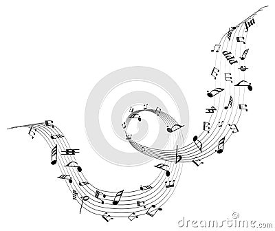 Music Notes Vector Illustration