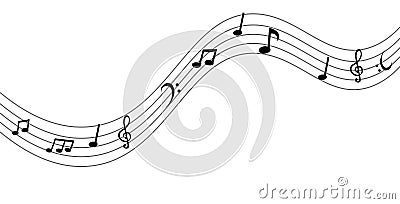 Music Notes Vector Illustration