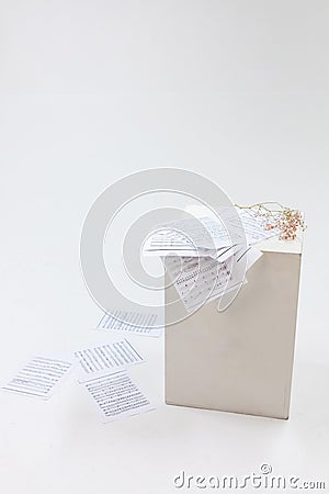 Music notes on white background Editorial Stock Photo