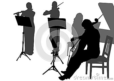 Music Orchestra Vector Illustration