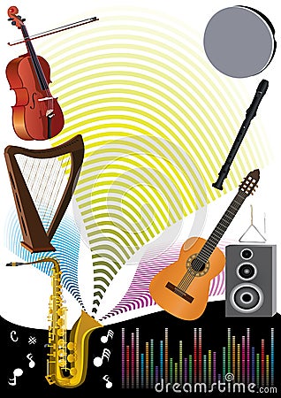 Music party background Vector Illustration