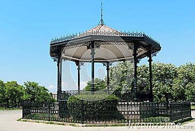 The Music Pavilion in Spianada Square of Corfu in Greece Stock Photo