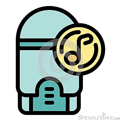 Music player device playing audio files using software Vector Illustration