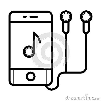 Music player icon Vector Illustration