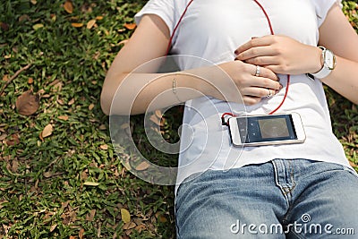 Music Playlist Attractive Charming Fashion Song Concept Stock Photo