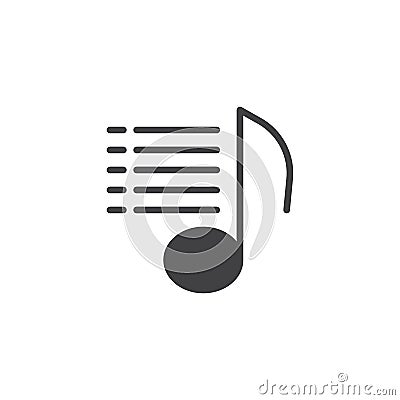 Playlist icon vector Vector Illustration