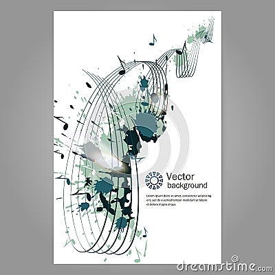 Music. Poster. Vector Illustration