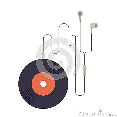 Music record design Vector Illustration