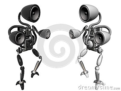 Music robots Stock Photo