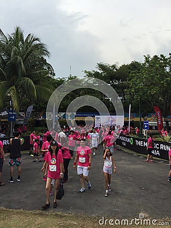 Music Run Singapore 2015 Editorial Stock Photo