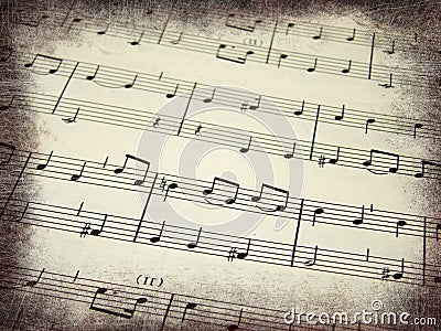 Music score background Stock Photo