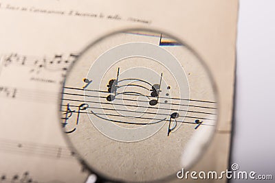 A music score Stock Photo