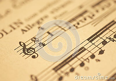 Music sheet Stock Photo