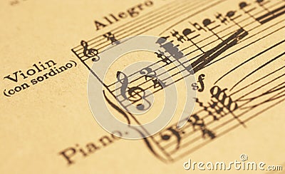 Music sheet Stock Photo