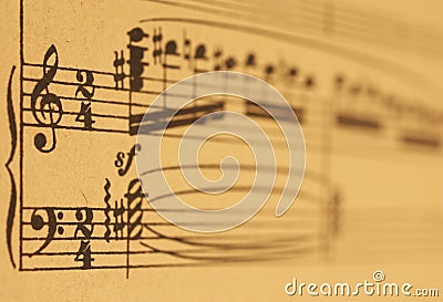 Music sheet Stock Photo