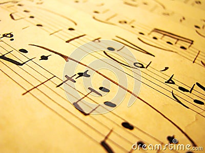 Music sheet Stock Photo