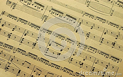 Music sheet Stock Photo