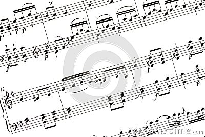 Music Sheet Stock Photo