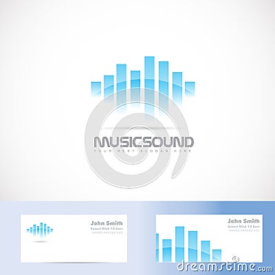 Music sound volume logo Vector Illustration