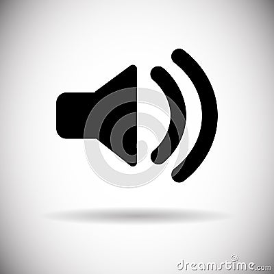 Music Sound Volume Megaphone Icon Vector Illustration