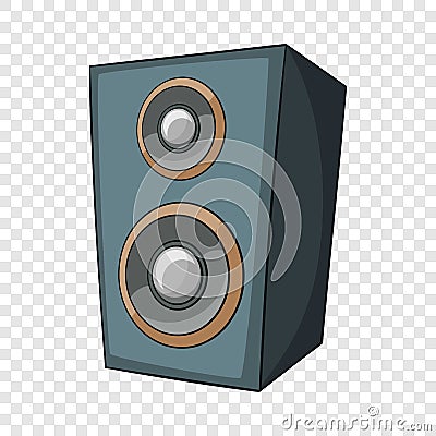 Music speaker icon, cartoon style Vector Illustration