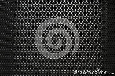Music speakers texture, close up. Stock Photo