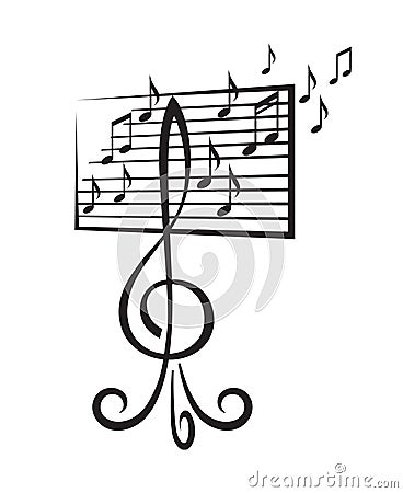 Music stand Vector Illustration