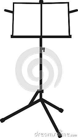 Music stand music Vector Illustration