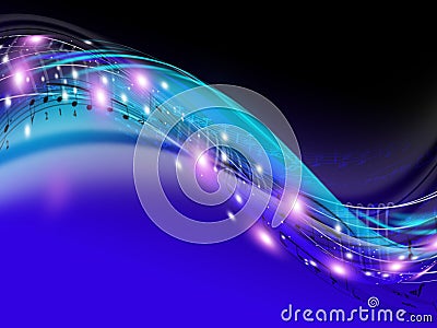 Music stream Stock Photo