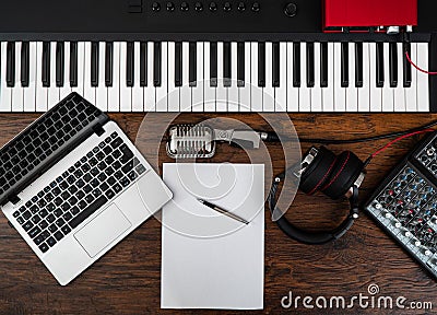 Songwriting concept Stock Photo