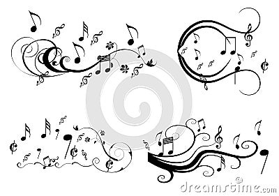 Music swirl Vector Illustration