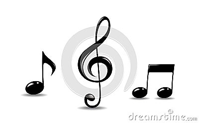 Music symbols Vector Illustration