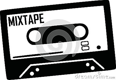 Music Tape music Vector Illustration