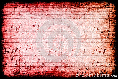 Music Themed Abstract Grunge Background Stock Photo