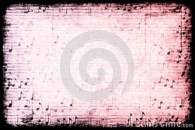 Music Themed Abstract Grunge Background Stock Photo